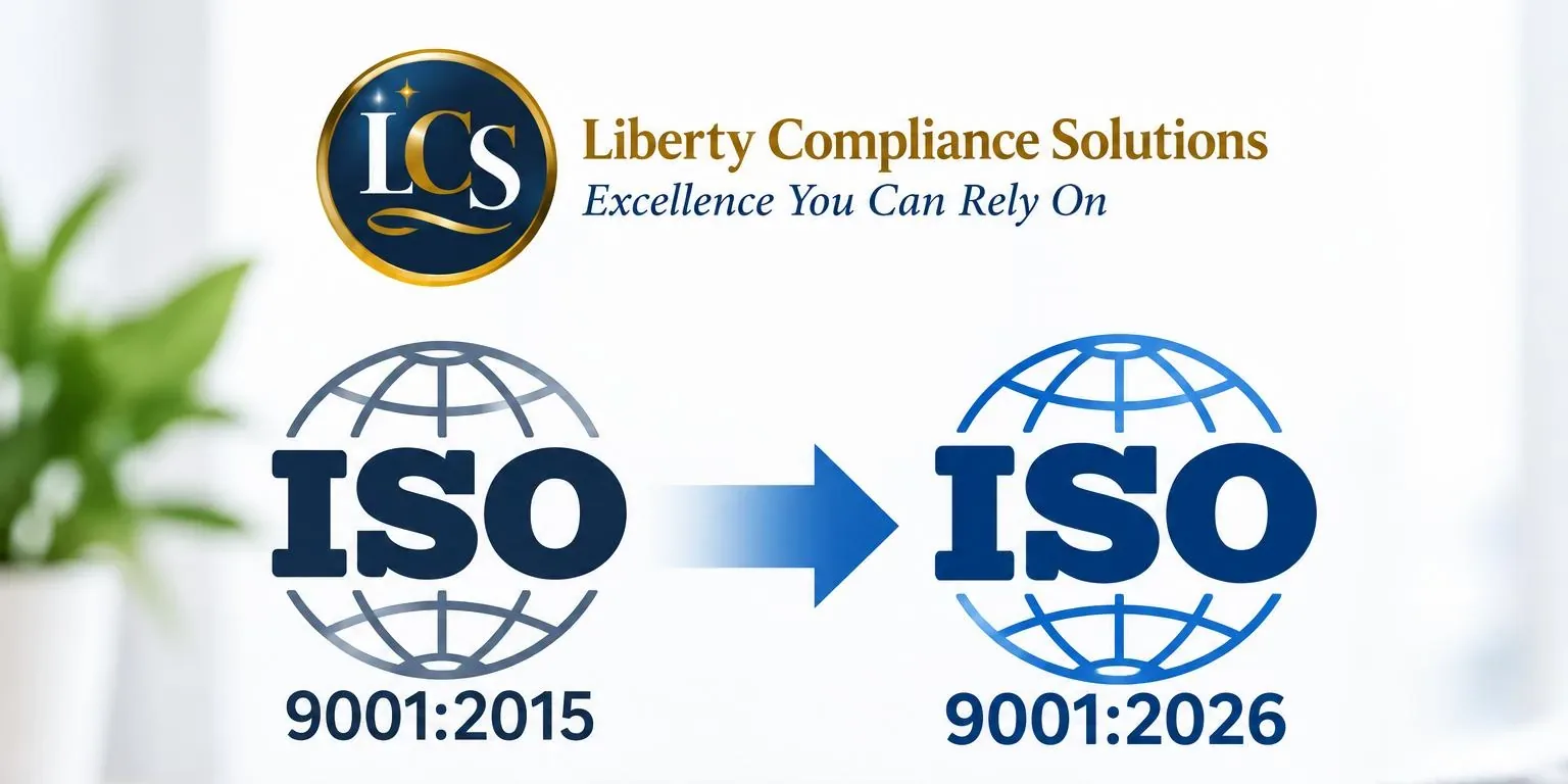 Transition from ISO 9001:2015 to ISO 9001:2026 with Liberty Compliance Solutions